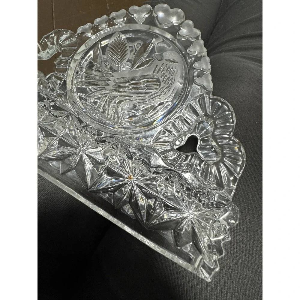 Vintage‎ Discontinued Hofbauer Byrdes Collection Crystal Napkin Holder Germany